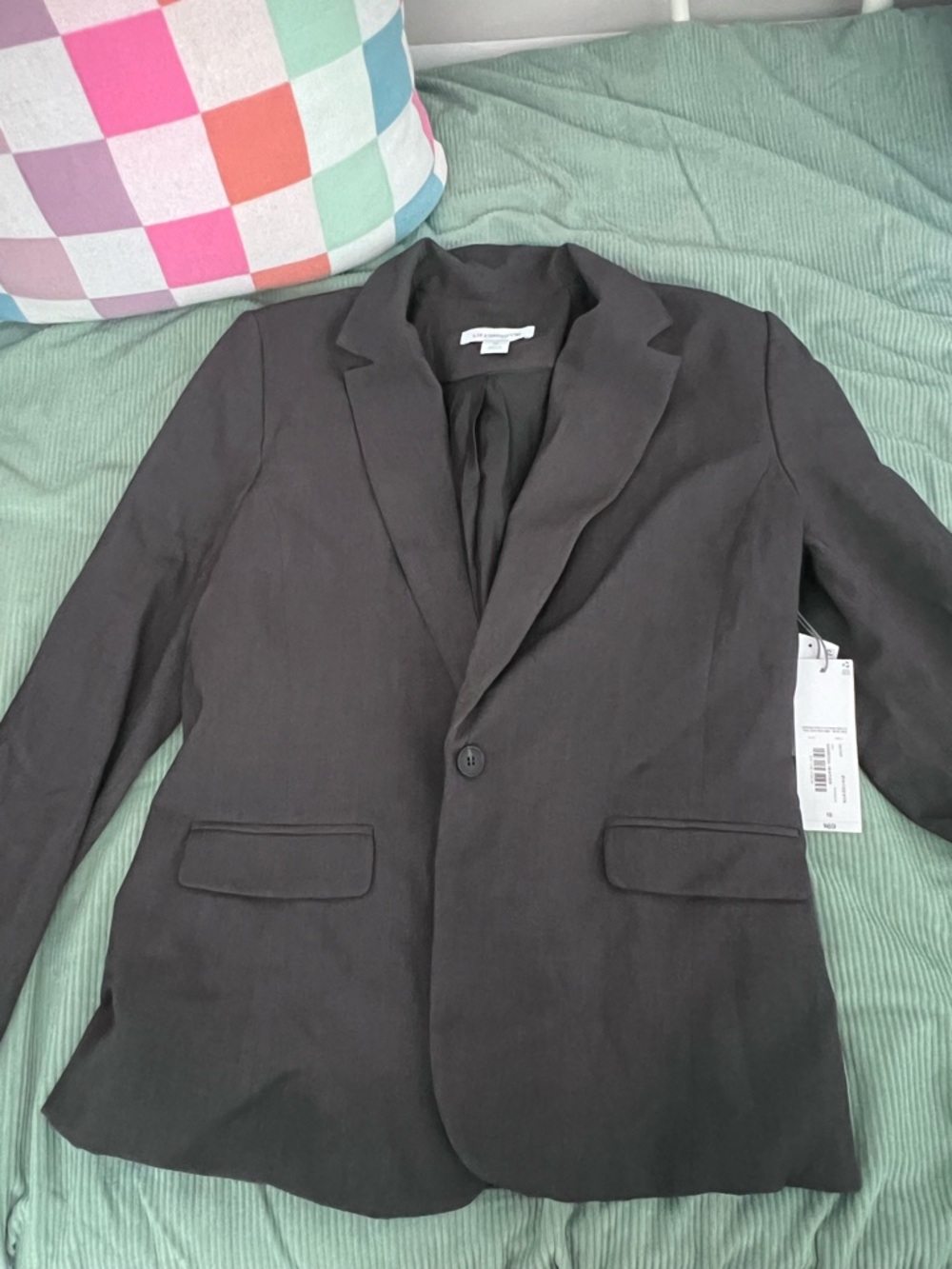 Liz Claiborne Dark Grey Single-Button Women's Blazer